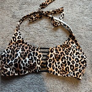 PINK Victoria's Secret Animal Print Bikini Top